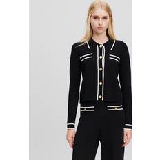 Karl Lagerfeld Dame Trøjer Karl Lagerfeld Cardigan - Sort/Hvid