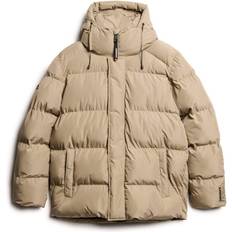 Superdry Kläder Superdry Hooded Baffle Sports Puff - Timber Brown