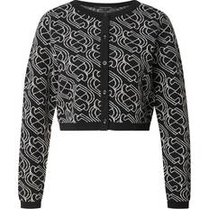 Damen - Polyamid Cardigans Comma Strickjacke - Anthrazit/Weiß