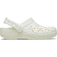 37 ½ Zuecos Crocs Classic Floral Cut-Out Clog - Chalk