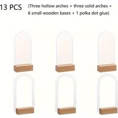 Transparent Jewellery Storage Temu Acrylic Earring Display Stand - Solid Hollow