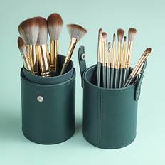 Green Makeup Brushes Temu Green Makeup Brush Set - Green