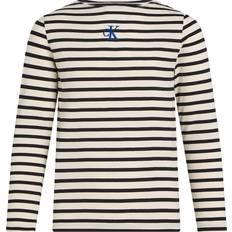 Jersey Blusar & Tunikor Barnkläder Calvin Klein Boatneck Stripe Turtleduve - Black