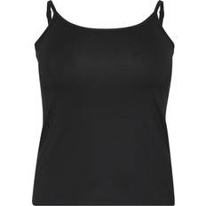 Nylon - Sort Bluser Kaffe Curve Jena Overdel - Sort