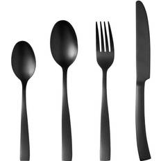 Svarta Bestickset Arthur Martin AM5136 Svart Rostfritt Stål 24 Delar Bestickset 24st