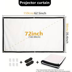 72-Inch Dual-Sided Projection Screen