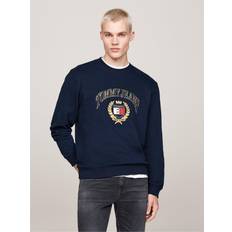 Tessuto Maglioni Tommy Jeans Crest Logo Sweatshirt - Navy