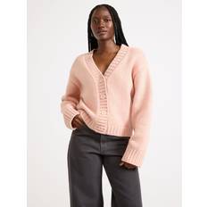 Dam - Rosa Koftor Lindex Cardigan i ullblandning