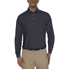 Hauts PGA tour Mens Long Sleeve Polo Shirt - Navy