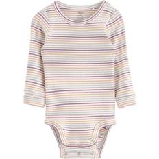 Lindex Bodyt Lindex Ribbed Bodysuit - Light Dusty Lilac