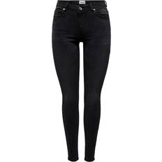 Damen - Normale Bundhöhe Jeans Only Jeans - Washed Black