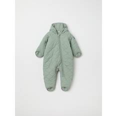 9-12M - Boys Snowsuits Polarn O. Pyret Padded Baby Pramsuit - Grey