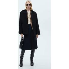 Mango Wool Coat With Patch Pockets - Black