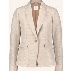 Braun Anzüge Betty & Co Kurzblazer Mit Hahnentrittmuster Camel/Creme