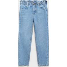 Mango Paperbag Jeans - Medium Blue