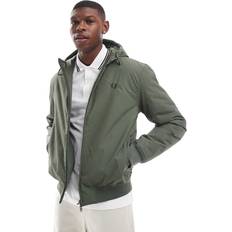 Fred Perry Jackets Fred Perry Hooded Brentham Jacket - Dark Green