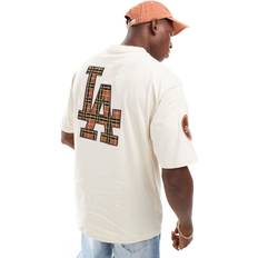 New Era Tops New Era Tartan T-Shirt - Beige/Neutral