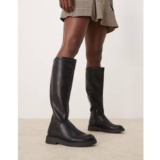 New Look PU Stretch Riding Boot - Black