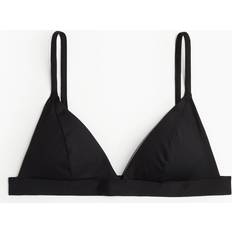 Bikini Tops H&M Padded Triangle Bikini Top - Black