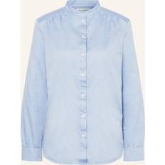 Blusen Marc O'Polo Bluse aus Baumwoll-Satin - Hellblau