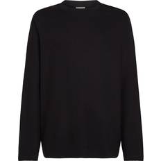 Herren - Viskose Hemden Calvin Klein Jeans Longsleeve Mit Ziernähten - Schwarz