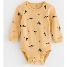 Yellow Bodysuits Children's Clothing Lindex Long Sleeved Bodysuit
