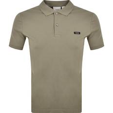Calvin Klein Beige Polotrøjer Calvin Klein Piqué Polo Med Stretch - Beige