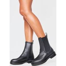 Chelsea Boots PrettyLittleThing Chelsea Chunky Ankle Boots - Black