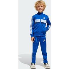 Blåa Tracksuits Barnkläder Seasonal Essentials Tiberio 3-Stripes Tricot Träningsställ Barn - Royal Blue/White/Glow Blue