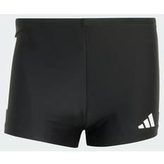 Weiß Bademode 3-Streifen Boxer Badeshorts - Black/White