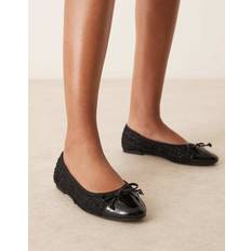 New Look Boucle Toe Cap Ballet Flat - Black