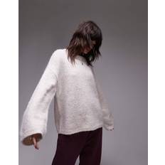 Beige - Vuxen Överdelar Topshop Oversize Passform - Gräddvit