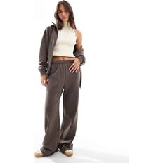 Cotton On Fleece Wide Leg Joggers - Brown