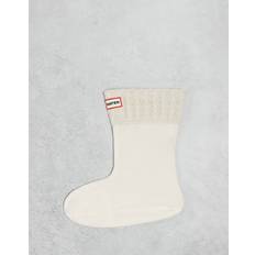 Hunter Underwear Hunter Mini Cable Short Boot Socks - Beige/Neutral