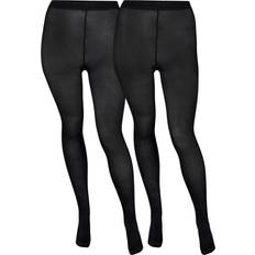Zizzi Strumpbyxor Tights 60 Den 2-pack - Svart