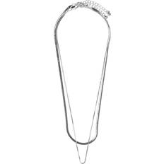 Two Chain Necklace - Silver