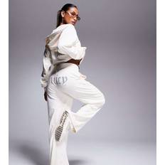 Juicy Couture Clothing Juicy Couture Velour Wide Leg Joggers - White