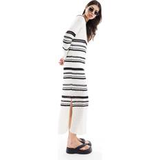Scalpers Polo Crochet Dress - Black/White