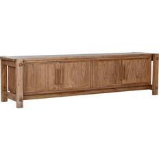 Træ Vægskabe Home ESPRIT Naturligt TV Møbel 181 x 45 x 48 cm Vægskab