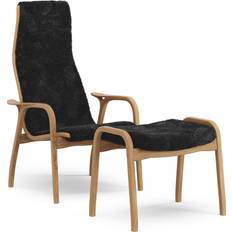 Swedese Lamino & Footstool Black Lænestol
