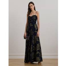 Guld - Korte kjoler Lauren Ralph Lauren Jacindra Festkjole - Navy/Guld
