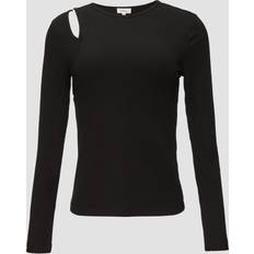 4XL - Mujer Camisas s.Oliver Camiseta T-shirt En Mélange - Negro