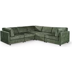 Brayden Studio Upholstered Corner Sectional Green 80cm H X 260cm W X 260cm D Sofa