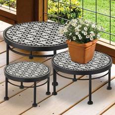 Planters Accessories Regal Art & Gift Plant Stand Set of Three 12.0 In W X 7.0 In H X 12.0 In