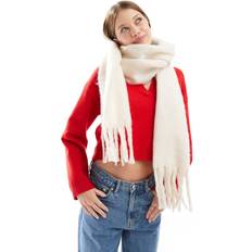 Bomull Halsdukar & Sjalar Cotton On Phoebe Halsduk Med Tofsar - Vit/a