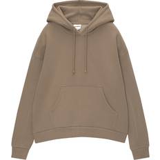 Pull&Bear Oversized Hoodie - Taupe Brown