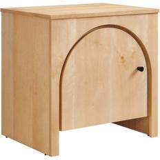 Quadratic Bedside Tables modway Appia Arched Door Oak Bedside Table 18.1x24"