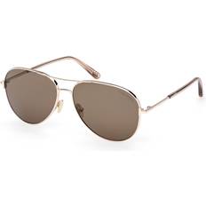 Tom Ford Aviator - Unisex Sunglasses Tom Ford Polarized Pilot Sunglasses - Gold/Brown