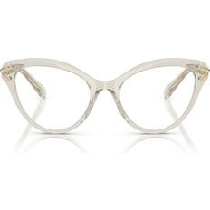 Glasögon & Läsglasögon Swarovski Kvinna SK2030 3003 Optiska Bågar Acetat Brun Transparent Cat Eye Normal