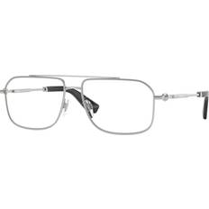 Aviatore - Uomo Occhiali Burberry Occhiali Da Vista BE1391 1005 Silver